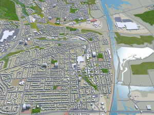 saint catharines city ontario canada 25km 3D Model