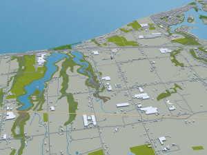 saint catharines city ontario canada 25km Modello 3D