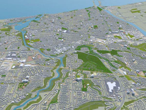 saint catharines city ontario canada 25km 3D Model