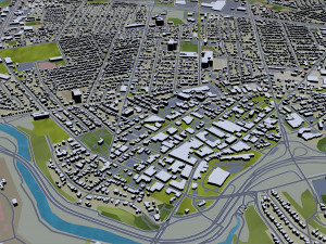 saint catharines city ontario canada 25km Modello 3D