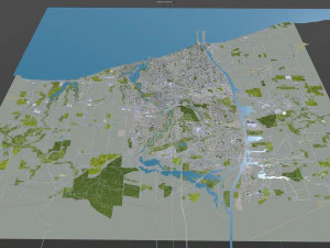saint catharines city ontario canada 25km 3D Model