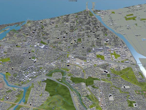 saint catharines city ontario canada 25km 3D Model