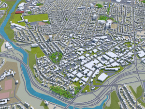 saint catharines city ontario canada 25km Modello 3D