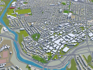 saint catharines city ontario canada 25km 3D Model
