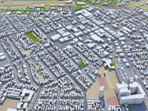 salinas city california usa 20km Model 3D