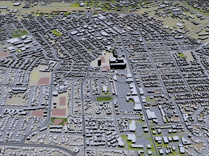 salinas city california usa 20km Model 3D