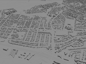 salinas city california usa 20km Model 3D