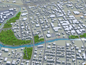san angelo city texas usa 40km Model 3D
