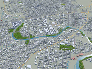 san angelo city texas usa 40km Model 3D