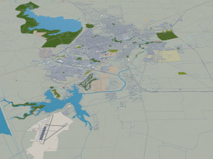 san angelo city texas usa 40km Model 3D