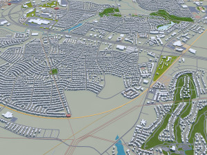 san angelo city texas usa 40km Model 3D
