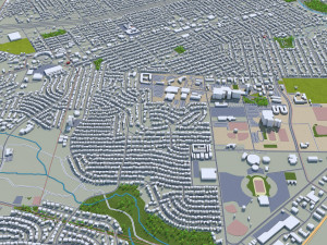 san angelo city texas usa 40km Model 3D