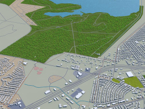 san angelo city texas usa 40km Model 3D