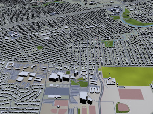 san angelo city texas usa 40km Model 3D