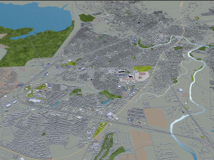 san angelo city texas usa 40km Model 3D
