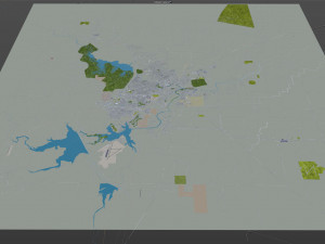 san angelo city texas usa 40km Model 3D