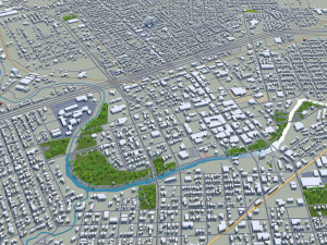 san angelo city texas usa 40km Model 3D