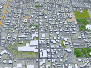 san bernardino city california usa 40km 3D Model