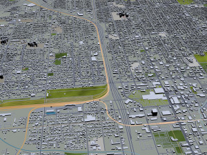 san bernardino city california usa 40km 3D-Modell