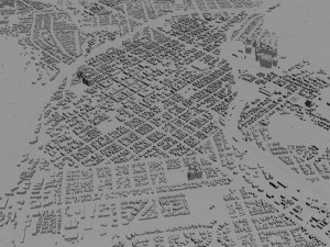 san luis obispo city california usa 20km Modello 3D
