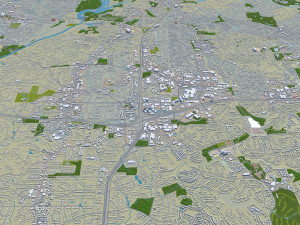 sandy springs city georgia usa 25km 3D Model