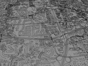sandy springs city georgia usa 25km 3D Model