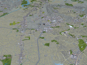 sandy springs city georgia usa 25km 3D Model
