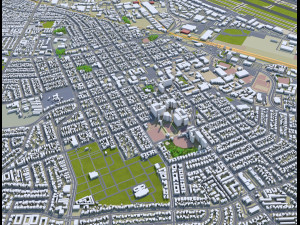 santa clara city california usa 20km Modèle 3D