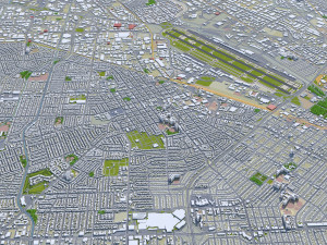 santa clara city california usa 20km Modèle 3D