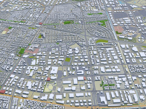 santa clara city california usa 20km Modèle 3D