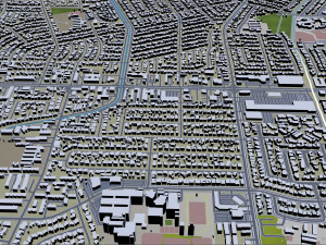 santa clara city california usa 20km Modèle 3D