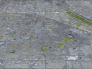 santa clara city california usa 20km Modèle 3D