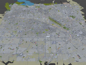 santa clara city california usa 20km Modèle 3D