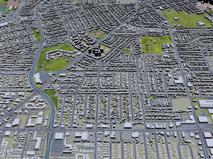 santa clara city california usa 20km Modèle 3D