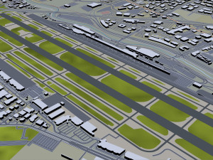 santa clara city california usa 20km Modèle 3D