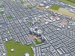 santa clara city california usa 20km Modèle 3D