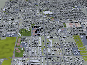 santa maria city california usa 20km 3D 模型