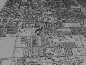 santa maria city california usa 20km 3D 模型