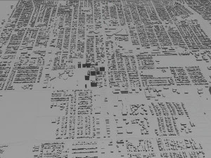 santa maria city california usa 20km 3D Model
