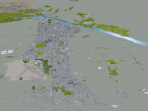 santa maria city california usa 20km 3D 模型