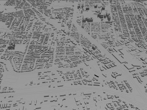 santa rosa city california usa 30km 3D 모델