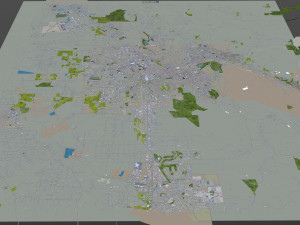 santa rosa city california usa 30km 3D 모델