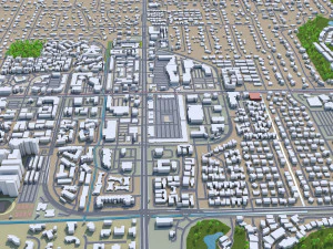 scottsdale city arizona usa 60km 3D Model