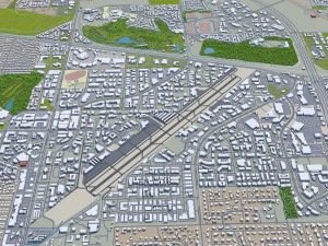 scottsdale city arizona usa 60km 3D Model
