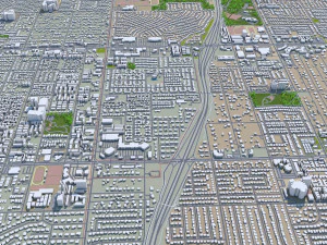 scottsdale city arizona usa 60km 3D Model