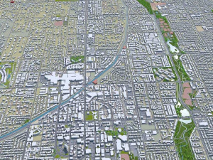 scottsdale city arizona usa 60km 3D Model