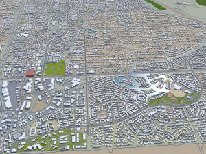 scottsdale city arizona usa 60km 3D Model