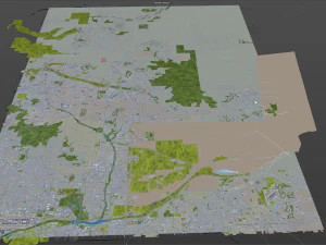 scottsdale city arizona usa 60km 3D Model