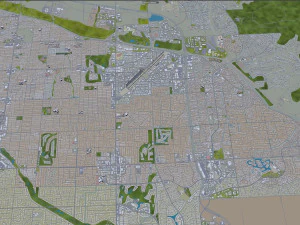 scottsdale city arizona usa 60km 3D Model