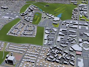scottsdale city arizona usa 60km 3D Model